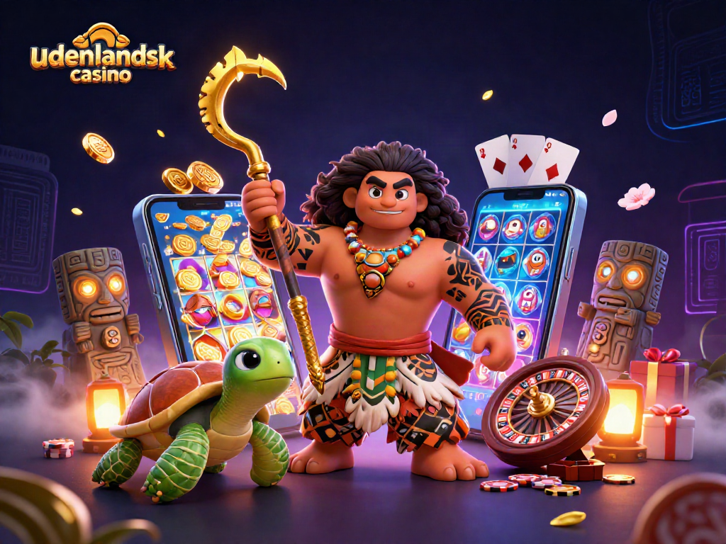 Engage with the lively scene at udenlandsk casino featuring a demigod hawk and vibrant gaming elements.