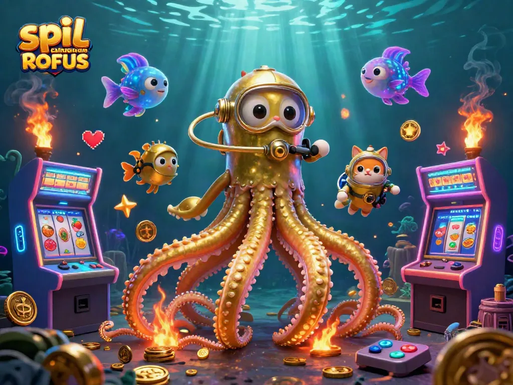 Play at spil casino uden om ROFUS with vibrant games, jackpot illustrations, and treasure-filled visuals.